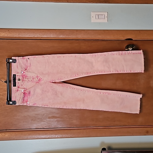Veronica Beard Pale Pink Carly Kick Flare High Rise Jeans sz 23/000 nwt - Picture 1 of 6